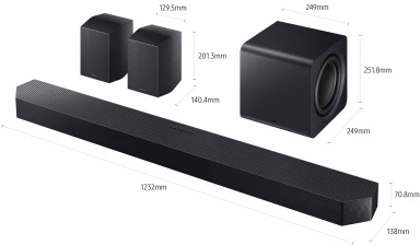 Namų kino sistema Samsung Q-Series HW-Q990H Soundbar Garso sistema 11.1.4 ch, Juoda