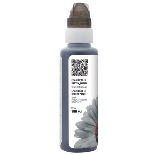 Barva Rašalo papildymo buteliukas juoda, suderinama su Epson 101BK (C13T03V14A) (E101-558-1K)