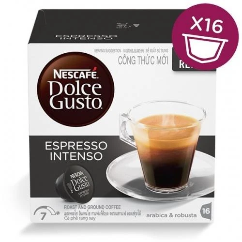 Nescafe Dolce Gusto Espresso Intenso Kava, 16 kapsulių dėžutėje