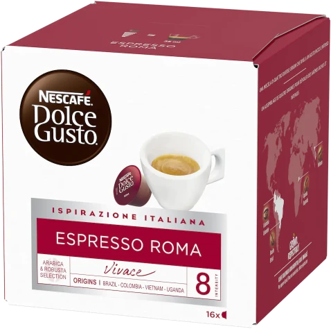 Nestl Nescafe Dolce Gusto Espresso Roma kava, 16 kapsulių dėžutėje