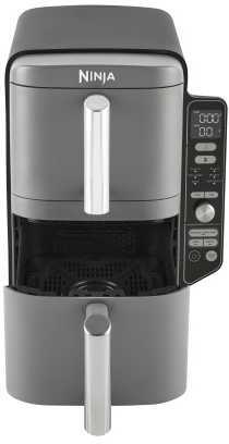 Karšto oro gruzdintuvė Ninja Double Stack XL, 2 lygių, 9,5 l, SL400EU, Tamsiai pilka