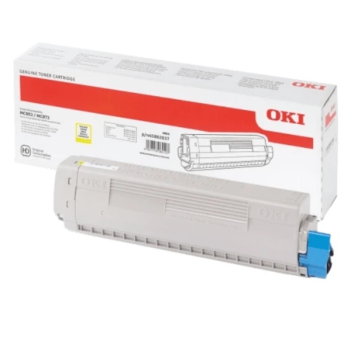 OKI 45862837 tonerio kasetė Originalus Geltona 1 vnt
