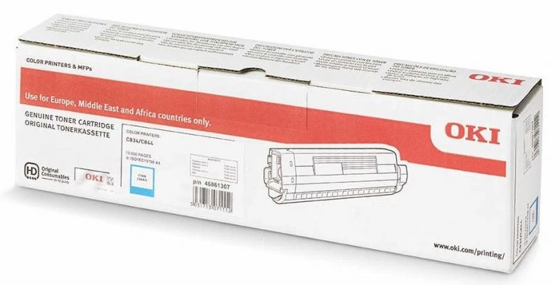 OKI 46861307 tonerio kasetė Originalus Žydras 1 vnt