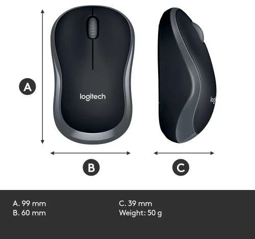 Pelė Logitech M185 pilka (910-002238)