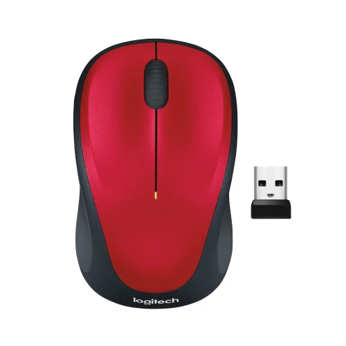 Optinė belaidė pelė Logitech M235, raudona, 910-002496
