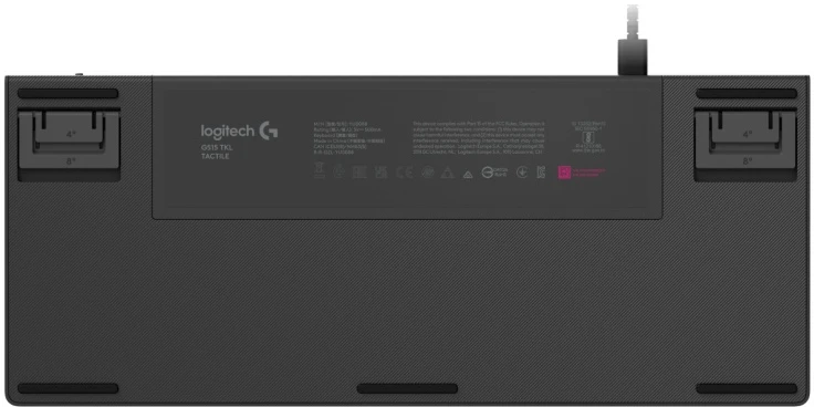 LOGITECH G515 TKL Klaviatūra su laidu žaidimams Juodas (US)