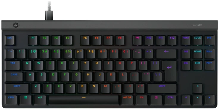 Pelė Logitech G515 TKL Laidinė žaidimų klaviatūra USB, Low Profile, Tactile Switch, US Int, Juoda