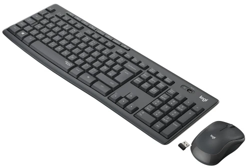 Pelė Logitech MK295 Silent Wireless Combo Belaidė klaviatūra, US Int, Graphite (SPEC)