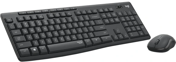 Pelė Logitech MK295 Silent Wireless Combo Belaidė klaviatūra, US Int, Graphite (SPEC)