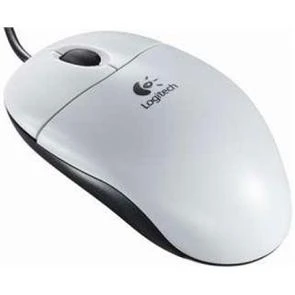 Pelė LOGITECH B100, USB, balta sp.