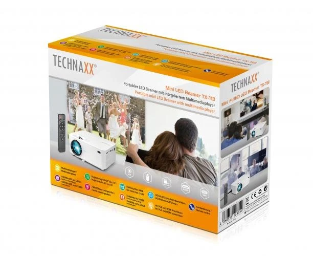 Projektorius Technaxx Mini-LED HD Beamer TX-127
