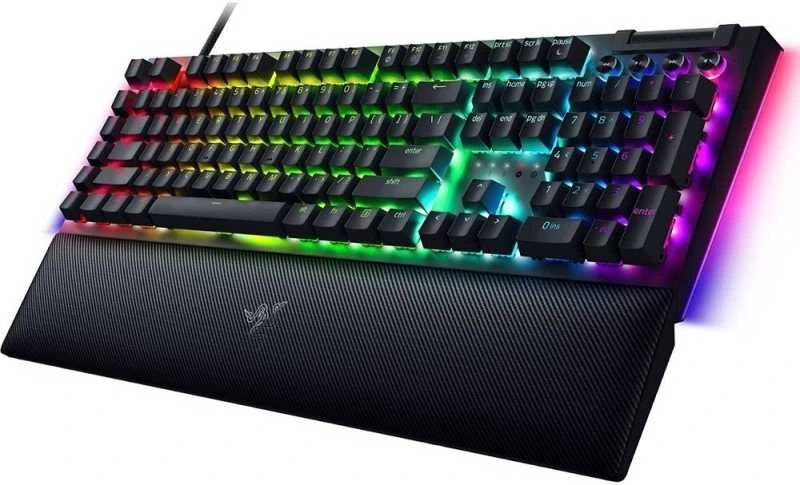 Razer | BlackWidow V4 | Mechaninė klaviatūra žaidimams | su laidu | US | Žalias Switch | Juodas