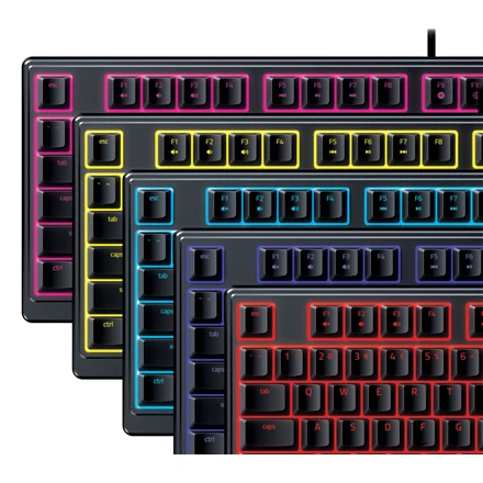 Razer Ornata V3 X Laidinė žaidimų klaviatūra USB, RGB LED, US, Silent Membrane Switches Juoda (SPEC)