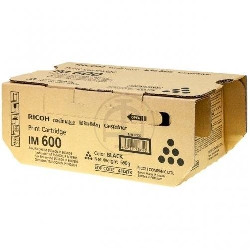 Ricoh IM 600 (418478) Lazerinė kasetė, Juoda