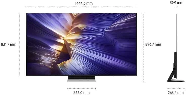 Televizorius Samsung QE65S90FATXXH 2025 m. modelis