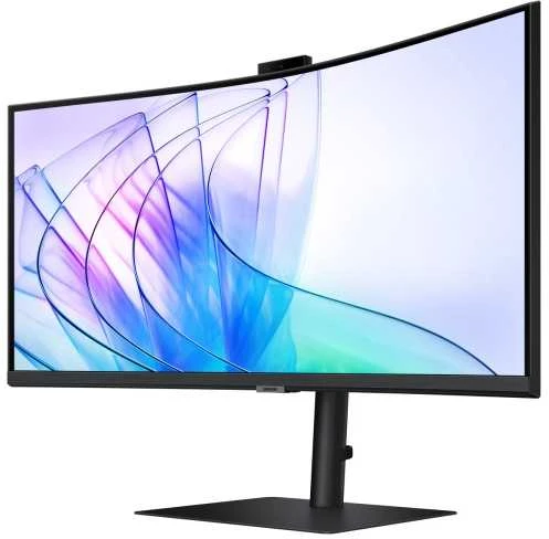 Monitorius Samsung ViewFinity S6 S65VC QHD LS34C652VAUXEN/Curved/Ultra WQHD/21:9/350 cd/㎡/USB Type-C/Adaptive image/100 Hz refresh rate