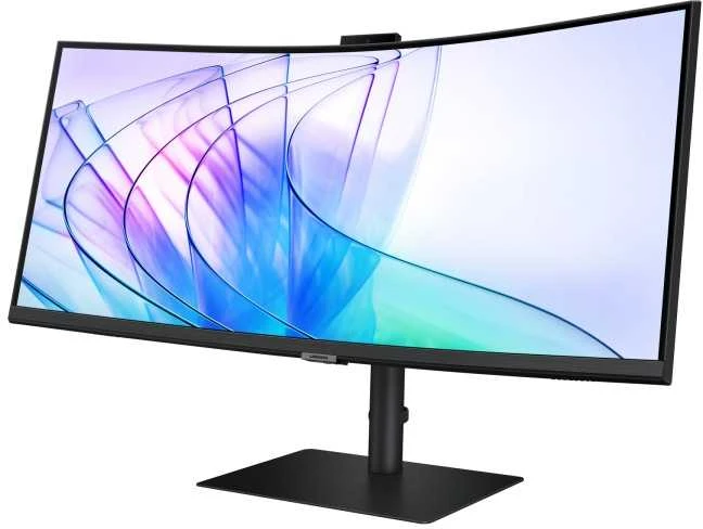 Monitorius Samsung ViewFinity S6 S65VC QHD LS34C652VAUXEN/Curved/Ultra WQHD/21:9/350 cd/㎡/USB Type-C/Adaptive image/100 Hz refresh rate