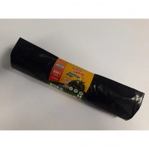 Šiukšlių maišai, 350L/5vnt., 60 mikr., juodi
