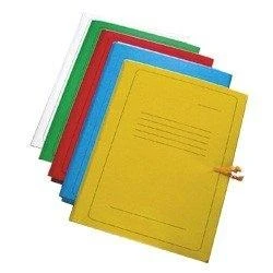 Aplankas SMLT, A4, 300g, užrišamas, su spauda, baltas, kartoninis 0815-102
