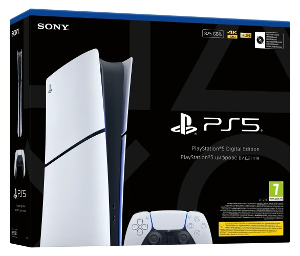 Konsolė Sony PlayStation 5 Digital Slim Edition 825 GB SSD Wi-Fi, Balta