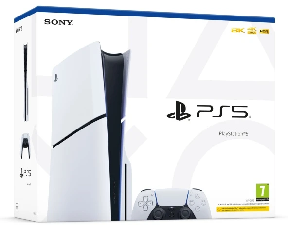 Sony PlayStation 5 Slim Žaidimų konsolė, Disc Drive Edition, 1TB SSD, Balta