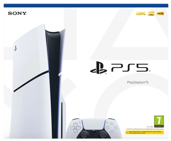 Sony PlayStation 5 Slim Žaidimų konsolė, Disc Drive Edition, 1TB SSD, Balta