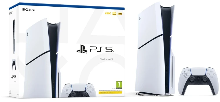 Sony PlayStation 5 Slim Žaidimų konsolė, Disc Drive Edition, 1TB SSD, Balta