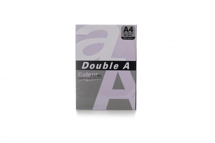 Spalvotas popierius Double A, 80g, A4, 100 lapų, Rainbow 3, 5 spalvų