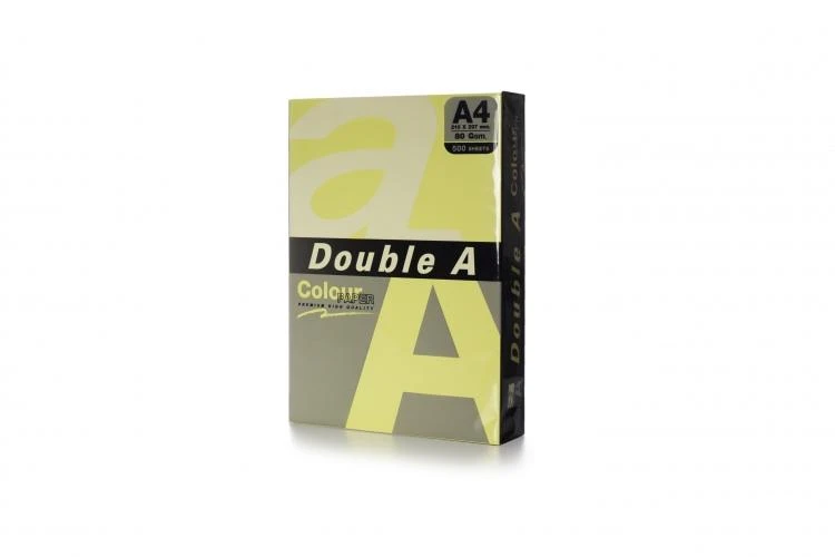 Spalvotas popierius Double A, 80g, A4, 500 lapų, Sūris