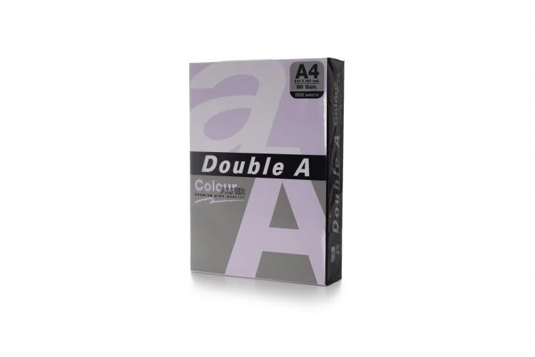 Spalvotas popierius Double A, 80g, A4, 500 lapų, Levender