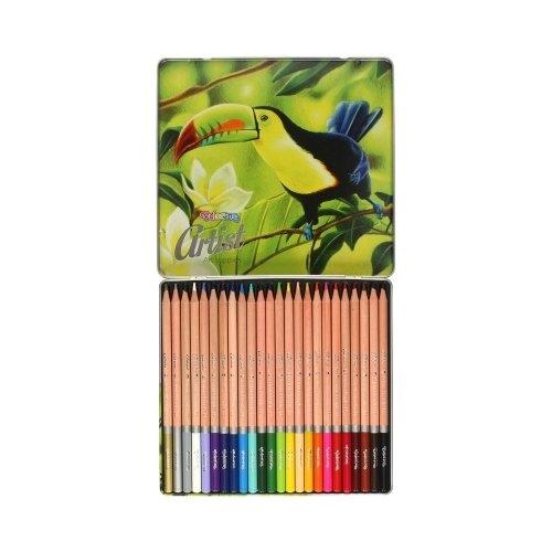 Patio Spalvoti pieštukai COLORINO Artist 24 spalvų, metalinėje dėžutėje