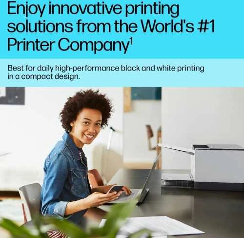 Hewlett Packard (HP) HP LaserJet Pro M209dw Spausdintuvas - A4 Mono lazerinis, Print, Auto-Duplex, LAN, WiFi, 29ppm, 200-2000 pages per month (replaces M102w, M209dwe)