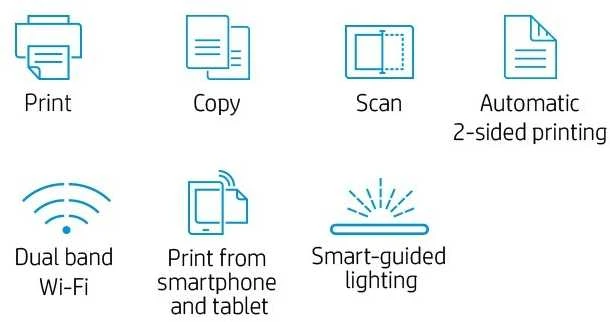 Hewlett Packard (HP) HP LaserJet MFP M234dw MFP Mono B/W lazeris Legali laikmena 29 psl/min kopija 29 ppm spausdinimas 150 lapų USB 2.0 LAN Wi-Fi šviesos bazaltas