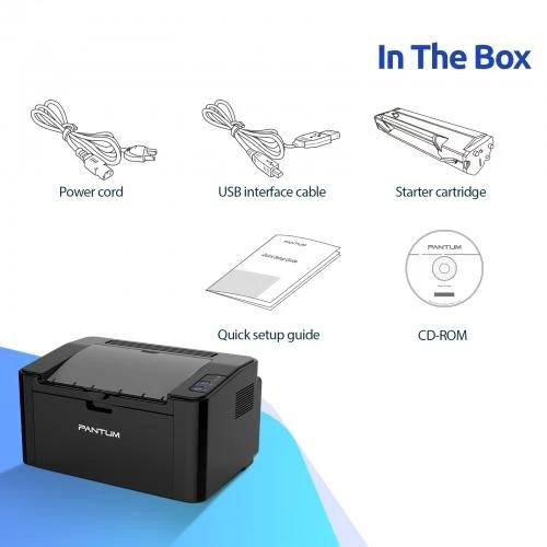 Spausdintuvas lazerinis Pantum P2500W, juodai baltas, A4, Wi-Fi
