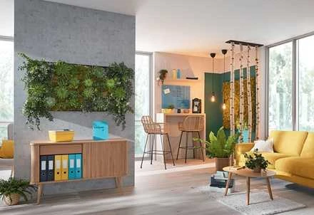 Stiklinė magnetinė lenta Glass Leitz Cosy 45x45, geltonos spalvos