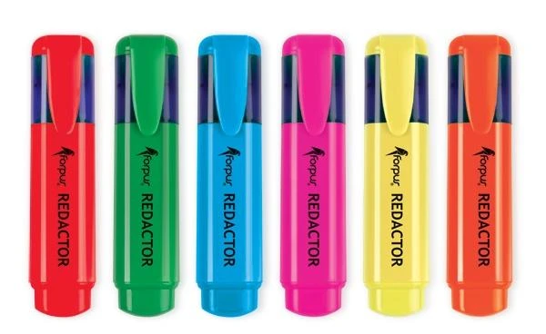Teksto žymeklis Forpus Redactor, 2-5 mm, oranžinis 1212-002