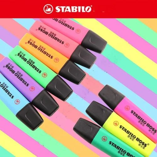 Teksto žymeklis STABILO, geltonas, 2-5 mm