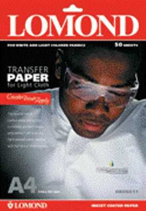 Termopernešimo popierius Lomond Thermotransfer Inkjet Paper A4, 10 lapų, šviesiems audiniams