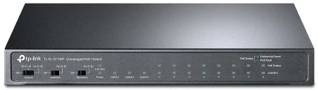 TP-Link 8-Port 10/100Mbps + 3-Port Gigabit Desktop Šakotuvas su 8-Port PoE+