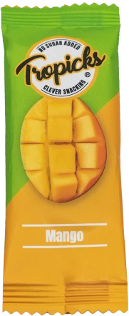 Tropicks džiovintų mangų batonėlis, 20 g pakuotė