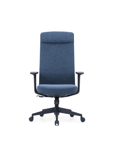Up Up Ankara ergonominė biuro kėdė Juoda, Mėlynos spalvos audinys