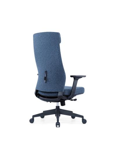 Up Up Ankara ergonominė biuro kėdė Juoda, Mėlynos spalvos audinys