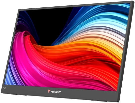 Nešiojamas monitorius Verbatim LIGHT 15.6″ FHD juodos spalvos 32401