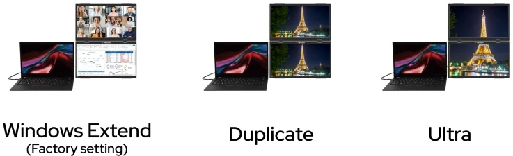 Verbatim 32403 Dual Nešiojamas monitorius 15.6'' × 2 IPS FHD 1920x1080 10ms 250cd/m2 60Hz, Juoda