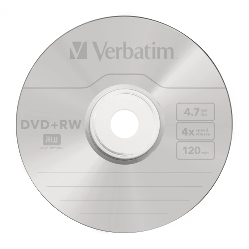 VERBATIM DVD+RW DLP 4,7 GB SPINDLE 4X