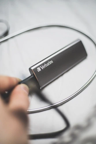 Verbatim 47444 Vx500 Išorinis kietasis diskas SSD 1TB, USB-C 3.2 Gen 2, Sidabrinis
