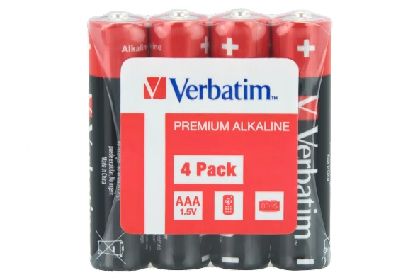 Verbatim 49500 Alkaline baterijos AAA LR03 (4 vnt pakuotėje)