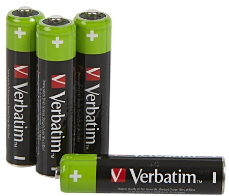 Verbatim 49514 Įkraunamos baterijos NiMH AAA HR03 950mAh (4 vnt pakuotėje)