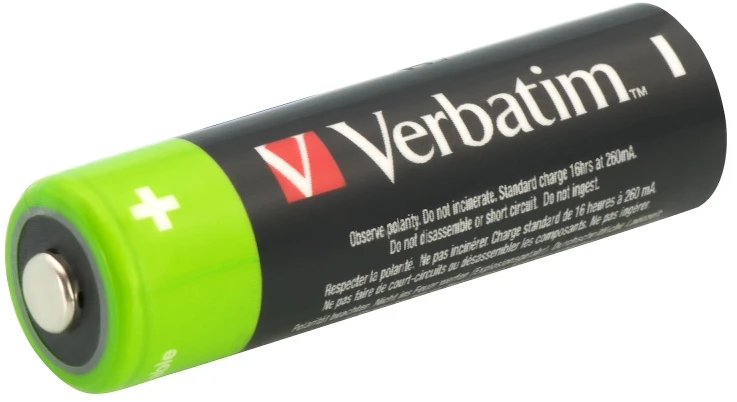 Verbatim 49517 Įkraunamos baterijos NiMH AA HR6 2500mAh (4 vnt pakuotėje)