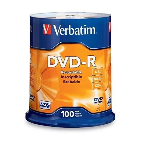Verbatim DVD-R Matt Sidabrinis 4,7 GB 100 vnt